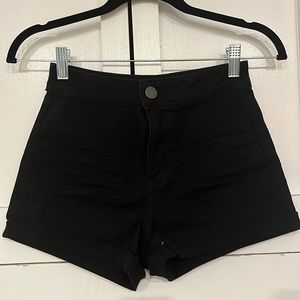 Black Jean shorts